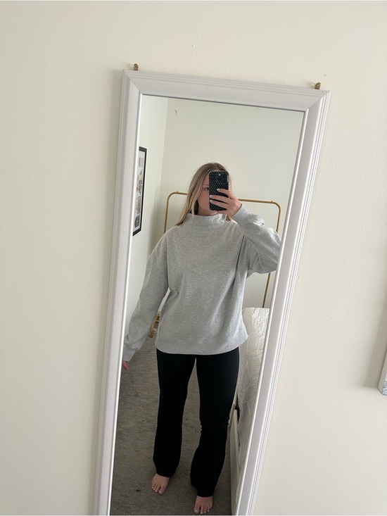 Amazon Tops - Light Gray Mock Neck Women's Top - Casual Comfort